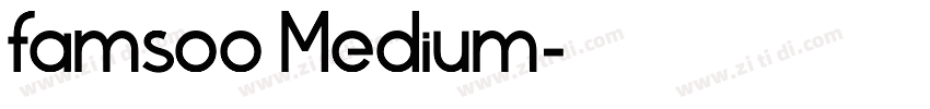 famsoo Medium字体转换
